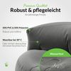 Green Bean® Sitzsack Sofa mit Füllmaterial - Lounge im Sitzsack-Design 90x50cm mit ergonomischer Rückenlehne & waschbarem Bezug - Indoor und Outdoor geeignet in Anthrazit Bild 5