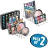 Schminkaufbewahrung Kosmetik Organizer mDesign Make-up 2er-Set transparent Bild 2