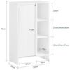 SoBuy BZR156-W Wäscheschrank, MDF, Lackiert, Weiß, 50 x 86 x 30 cm Bild 3