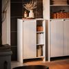 SoBuy BZR156-W Wäscheschrank, MDF, Lackiert, Weiß, 50 x 86 x 30 cm Bild 2