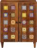 Sideboard, Kommode Walnuss 60 x 33 x 75 cm Massivholz Mango j3101p Bild 3