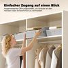BlingBin Aufbewahrungsbox Faltbare Aufbewahrungskorb, Aufbewahrungskiste mit Griff, Küchen Körbe (8er Set, 8 St, Produktabmessungen: 42 × 28 × 20 cm, Material: Vliesstoff), Kleiderschrank Organizer für Kleidung, Würfelregal, Spielzeug, Grau Bild 3
