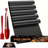 BlingBin Grillplatte 5 Stück Grillmatte für Gasgrill BBQ,Wiederverwendbar Dauerbackfolie (1 Set, 5-St, 40 x 50 cm), Geeignet für alle Arten von Grills, Holzkohle, Weber, Keramik Bild 5