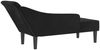 vidaXL Chaiselongue mit Kissen Schwarz Samt Bild 5