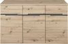 Kommode Melanie / Memphis, Holzwerkstoff, Grau, Holzfarben, 135 x 82 x 38 cm Bild 2