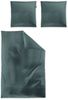Irisette Mako-Satin uni Bettwäsche Set uni Paris 8000 grün 135x200 cm + 1 x Kissenbezug 80x80 cm Bild 2
