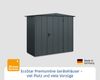 Hörmann Ecostar Metall-Gerätehaus Elegant mit Satteldach Typ 1, 108x238 cm , anthrazitgrau, 2,6 m²,1-flüglige Tür Bild 2