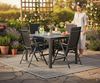 Aluminium Gartentisch Beistelltisch Esstisch Balkontisch Non-Wood Platte 80x80cm Bild 3