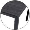 Aluminium Gartentisch Beistelltisch Esstisch Balkontisch Non-Wood Platte 80x80cm Bild 4