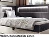 MEBLINI Kinderbett mit Bettkasten GARETH 3 90x200 Links – H3/Dunkelgrau Samt Gepolstert Einzelbett mit Matratze - Polsterbett mit Stauraum - Bett mit Kopfteil – Stauraumbett Bild 3