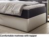 MEBLINI Kinderbett mit Bettkasten GARETH 3 90x200 Links – H3/Dunkelgrau Samt Gepolstert Einzelbett mit Matratze - Polsterbett mit Stauraum - Bett mit Kopfteil – Stauraumbett Bild 4