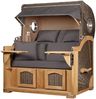 Strandkorb Komplettset - bene living - Ammersee Grande XL Teak - PE grau - Modell 551 - inkl. Liftersystem Bild 3