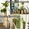 Engelland Pflanzkübel Blumentopf aus recyceltem Kunststoff & Holz (WPC), Rillenoptik (UV-beständig, wetterfest), Blumenkübel für Garten, Balkon, Terrasse, Innen- und Außenbereich Bild 3