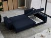 Mks Möbel 'Dorian L-Form' Ecksofa mit Bettkasten, 242 x 138 x 85 cm, Dunkelblau, Velvet Bild 5