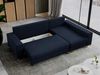 Mks Möbel 'Dorian L-Form' Ecksofa mit Bettkasten, 242 x 138 x 85 cm, Dunkelblau, Velvet Bild 3