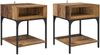 vidaXL Nachttisch 2 pcs Altholz 40 x 40 x 50 cm Holzwerkstoff 881813 Bild 2
