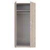 FORTE Cadixo Kleiderschrank, Holzwerkstoff, Beige, 100,9 x 212,9 x 58,9 cm Bild 4