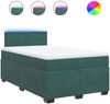 vidaXL Boxspringbett mit Matratze Dunkelgrün 120x190 cm Samt 3288555 Bild 2