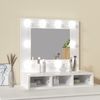 vidaXL Spiegelschrank mit LED Hochglanz-Weiß 60x31,5x62 cm 808888 Bild 3