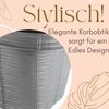 GarPet Balkonkasten 4er Set Blumen Kasten Balkon Geländer Wasserspeicher Rattan Anthrazit Bild 5