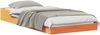 vidaXL Bettrahmen Wachsbraun 100 x 200 cm Massives Kiefernholz 873330 Bild 2