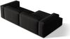 Micadoni Ecksofa Nuria 4-Sitzer Links Strukturierter Stoff Schwarz Bild 4