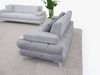 Sitzgruppe/Sofa Set - Wohnzimmergarnitur "Vanda" 3+3+1-Grau/Weiß Bild 3