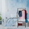 Relaxdays Rollgarderobe mit Ablage & Haken Bild 3