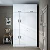 Roomart Waschmaschinenschrank- DORA-I- 130 cm breit – Waschmaschinen- & Trockner-Überbau mit Türen und Ausziehplatte, Bad & Waschküche • Weiß Bild 5