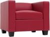 Sessel Loungesessel Lille ~ Kunstleder, rot Bild 5