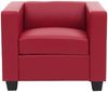 Sessel Loungesessel Lille ~ Kunstleder, rot Bild 4