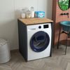 Roomart Badezimmer Waschmaschinenschrank - SERIE ATLANTIC-IV- 65 cm breit, Badezimmerschrank für Waschmaschine – 65 × 90 × 60 cm – Weiß-Eiche oder Anthrazit-Eiche – platzsparend & modern • Anthrazit-Eiche Bild 3