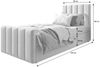 B&B Home 'Adelle V' Boxspringbett mit Bettkasten, Samt, Schwarz, 90x200 cm Bild 3