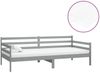 vidaXL Tagesbett mit Matratze 90x200 cm Grau Massivholz Kiefer [3083601] Bild 2