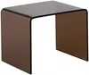 Vente-unique - SUZANA Bedside table Glas TransparentBraun - B 40 cm x H 40 cm x L 50 cm Bild 2