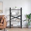 vidaXL Bücherregal Graues Sonoma 100 x 33,5 x 140 cm Holzwerkstoff 883943 Bild 4
