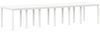 vidaXL Garten Essgruppe 15 pcs Weiß Polt Rattan 3378645 Bild 4