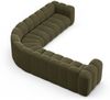 Micadoni symmetrisches Ecksofa Lupine 5-Sitzer Chenille Eden Grün Bild 3