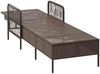 vidaXL Sonnenliege Braun und Creme Weiß 55 x 200 x 92 cm Poly-Rattan 365426 Bild 5