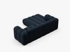 Micadoni Modulares Ecksofa Lupine 3-Sitzer Links Boucle Baloo Dunkelblau Bild 4
