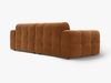 Micadoni Sofa Kendal 4-Sitzer Samt Kamel Bild 3