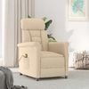 vidaXL Massagesessel Creme 96,5 x 70,5 x 95 cm Mikrofaser 348411 Bild 2