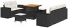 vidaXL Gartensofa-set 8 pcs Schwarz Poly-Rattan 3361945 Bild 2