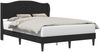 vidaXL Bettrahmen mit Kopfteil Schwarz 140 x 190 cm Kunstleder 42027853 Bild 2