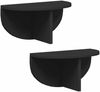 vidaXL Wandregal 2 pcs Schwarz 38 x 19 x 19 cm Holzwerkstoff 891411 Bild 2
