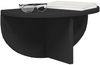 vidaXL Wandregal 2 pcs Schwarz 38 x 19 x 19 cm Holzwerkstoff 891411 Bild 3