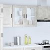 vidaXL Küchen-Hängeschrank mit Glastür Porto Betongrau 854091 Bild 3