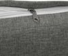 Garten-Essgarnitur HWC-Q12, Gartengarnitur Tisch+4xStuhl Sitzgruppe, Polyrattan Olefin (210 g/m²) ~ dunkelgrau Bild 4