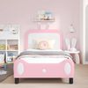 vidaXL Kinderbettgestell mit Kopfteil Rosa 80 x 200 cm PU 42011090 Bild 3