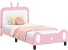 vidaXL Kinderbettgestell mit Kopfteil Rosa 80 x 200 cm PU 42011090 Bild 2